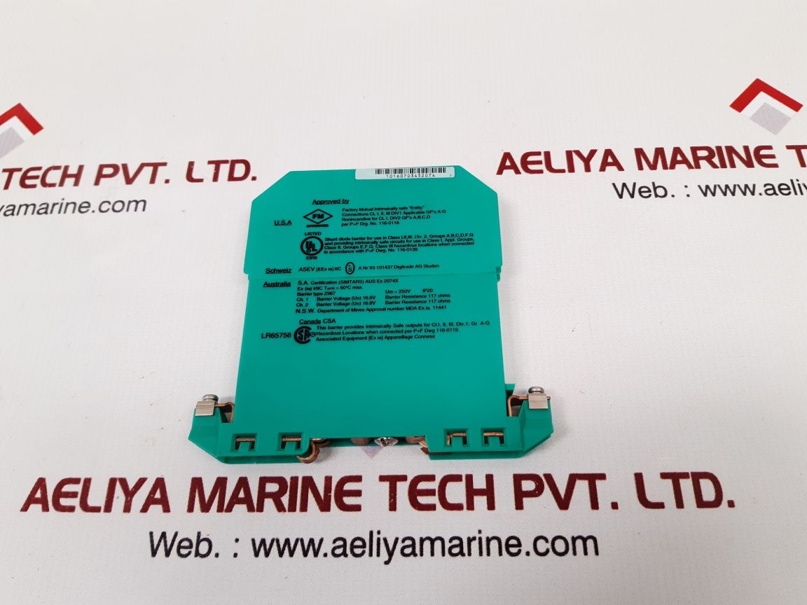 Pepperl+fuchs z-series z967 safe snap barrier 71860 New 
