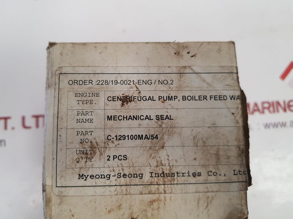 Myeong-seong c-129100ma/54 mechanical seal 
