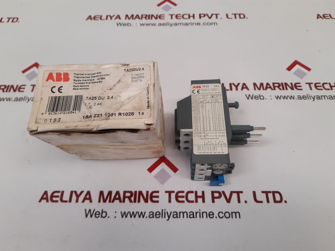 Abb ta25du2.4 thermal overload relay New