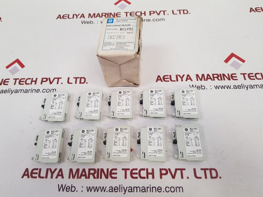 Set of 10x  General electric bclf01 auxiliary contact blocks