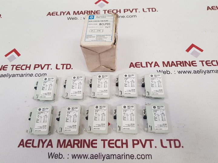 Set of 10x  General electric bclf01 auxiliary contact blocks