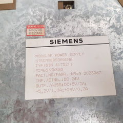 Siemens ps 3a simatic s5 power supply module

