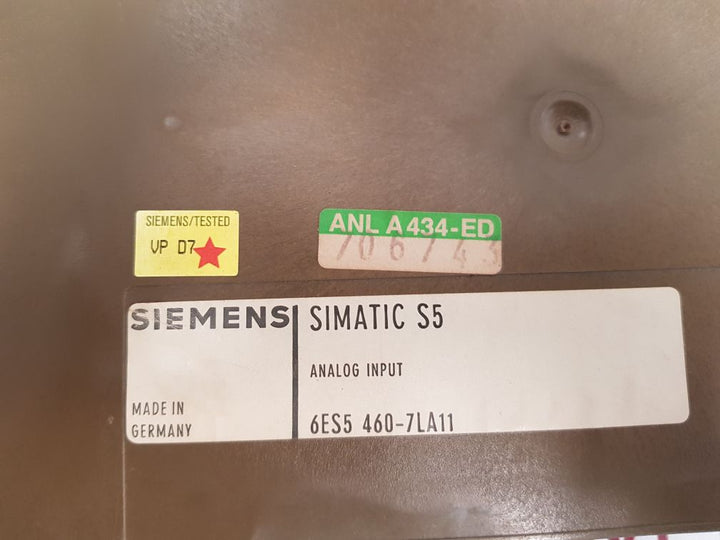 Siemens simatic s5 6es5 460-7la11 8 channels analog input module
