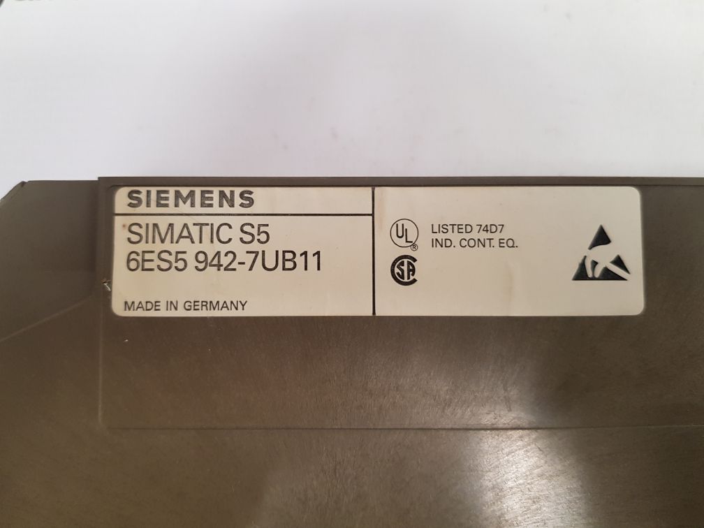 Siemens 6es5 942-7ub11 simatic s5 module
