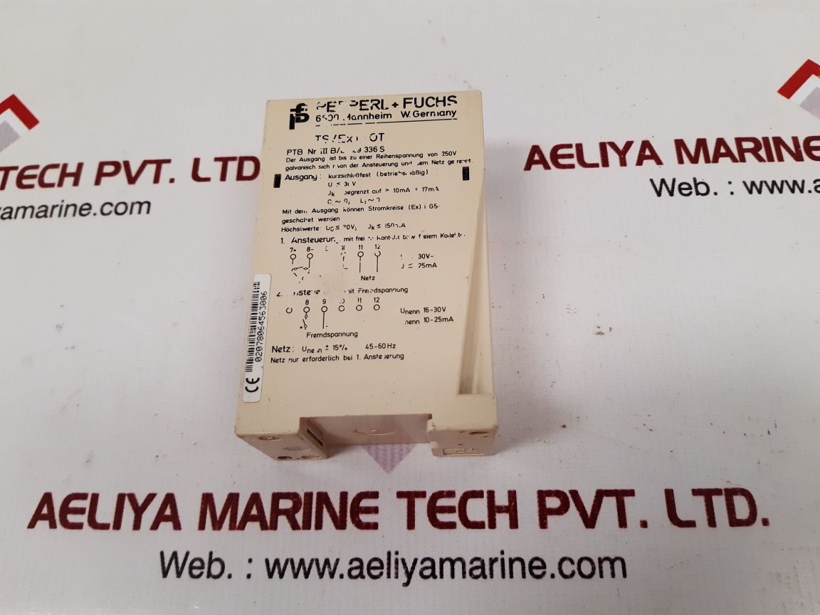 Pepperl+fuchs ts/ex1-ot relay control switch isolator 18582
