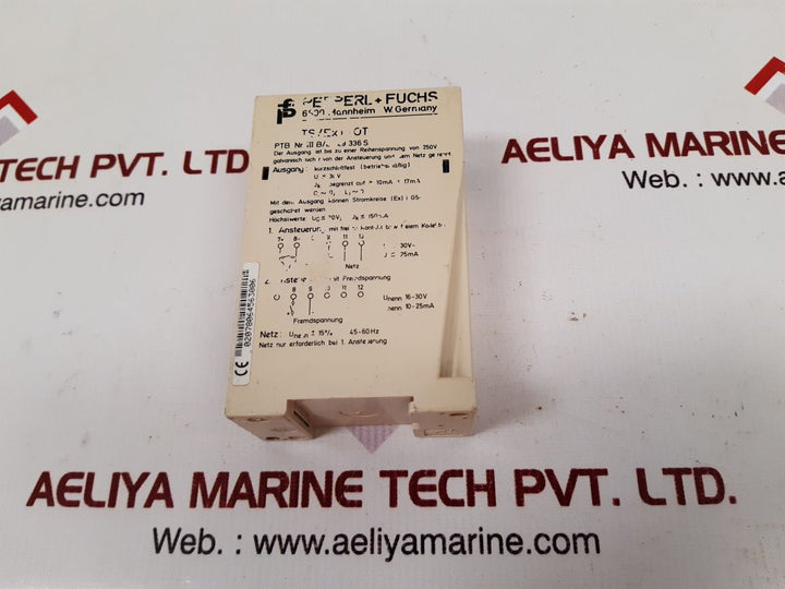 Pepperl+fuchs ts/ex1-ot relay control switch isolator 18582