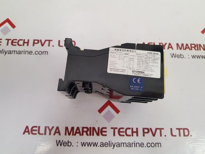 Hyundai hor 3k45 thermal overload relay
