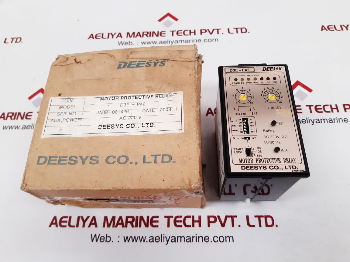 Deesys d3e-p42 motor protective relay New 
