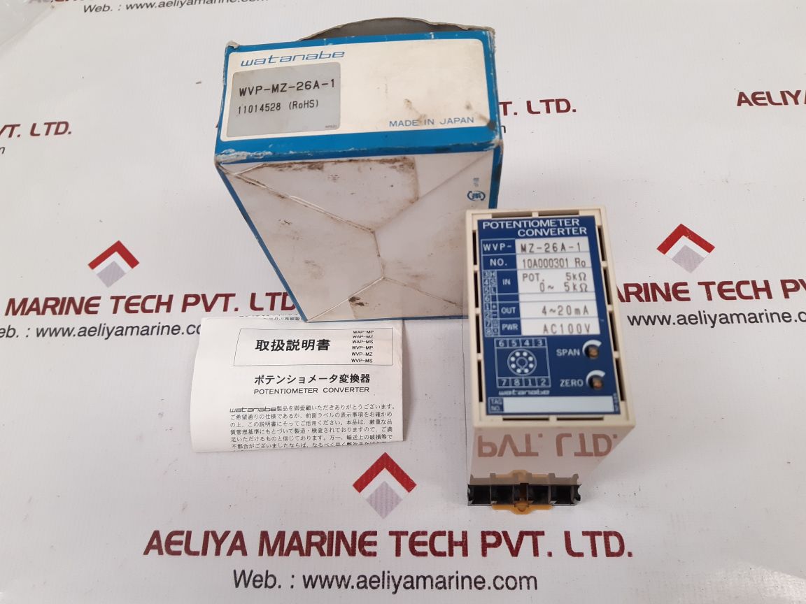 Watanabe wvp-mz-26a-1 potentiometer converter