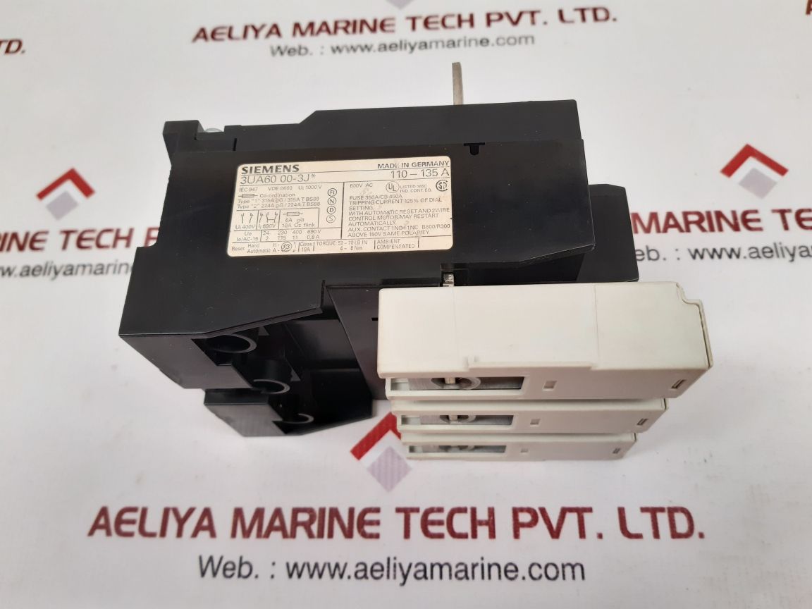 Siemens 3ua60 00-3j* thermal overload relay
