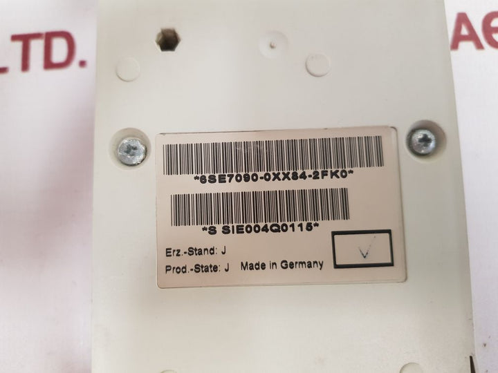 Siemens 6Se7090-0Xx84-2Fk0 Operator Panel