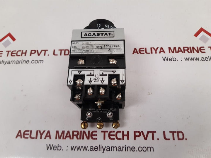 Agastat 7022zct timing relay 1.5-15 sec. NEW 