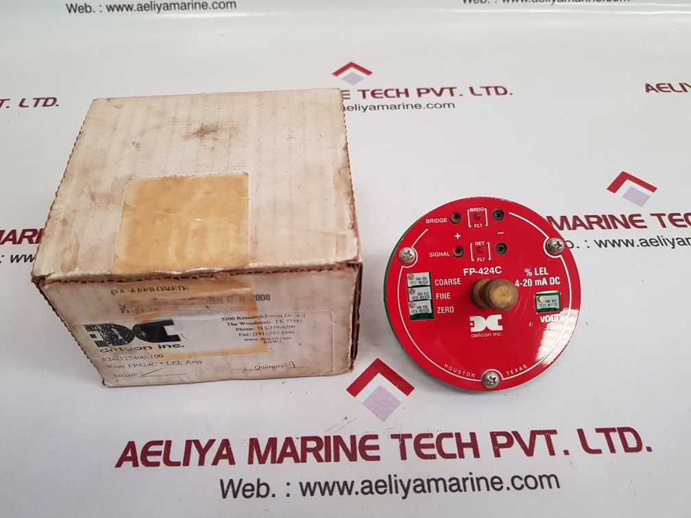 Detcon Fp-424C Gas Sensor 924-525400-100 New