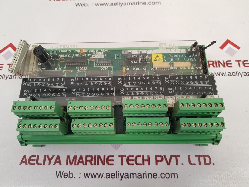 Stn atlas elektronik rem 401 relay and input module 271.123 854/e Used 