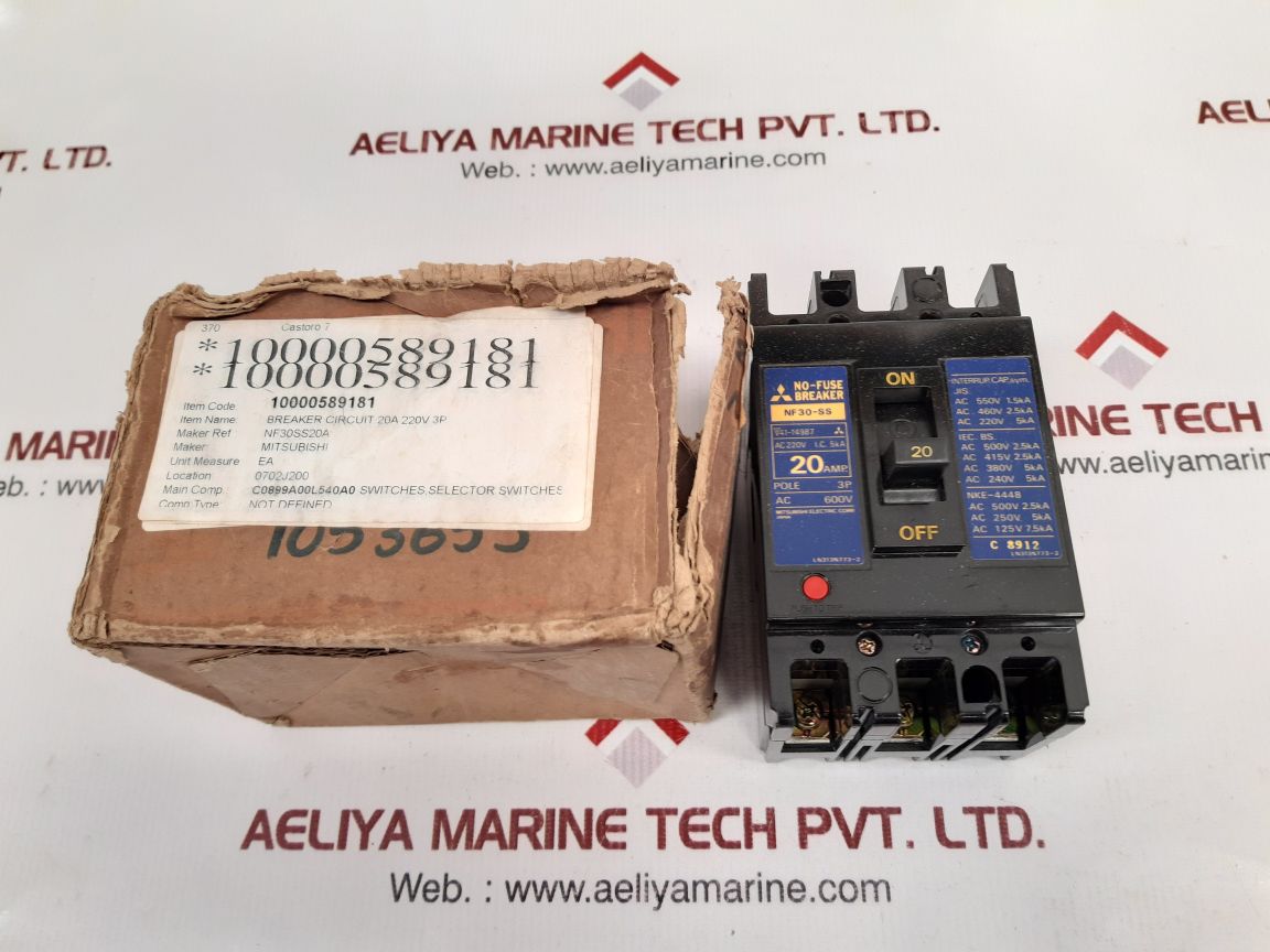 Mitsubishi Nf30-ss No-fuse Breaker 20A