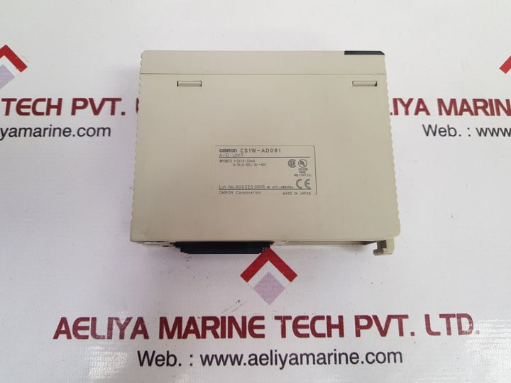 Omron Cs1W-ad081 A/D Unit Cs1W-ad081-v1