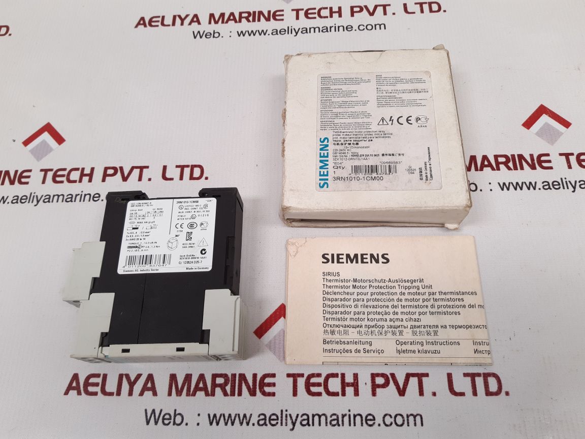 Siemens 3Rn1010-1Cm00 Thermistor Motor Protection Relay