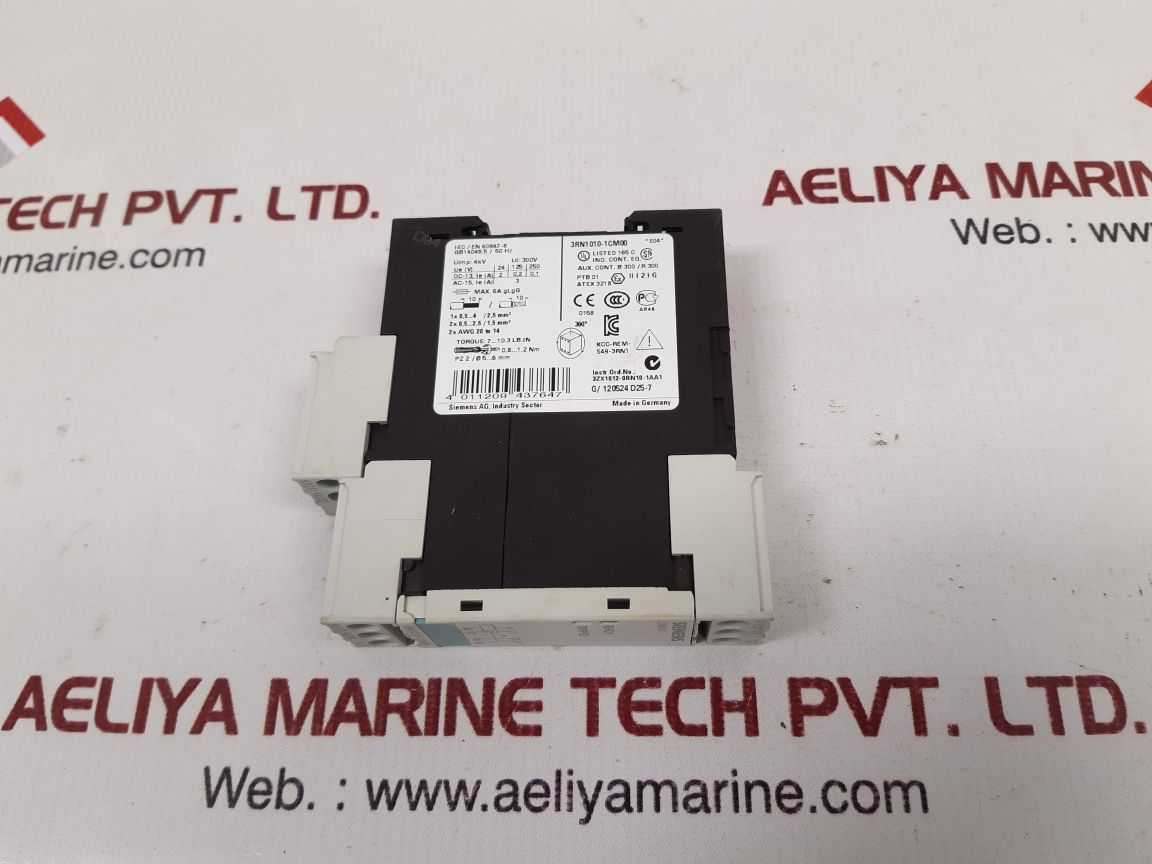 Siemens 3Rn1010-1Cm00 Thermistor Motor Protection Relay
