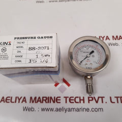 Konics Instrument Ss-3071 Pressure Gauge