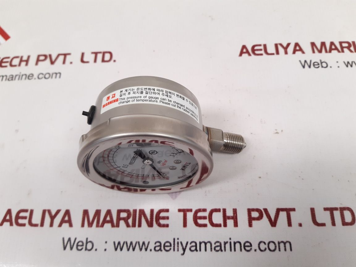 Konics Instrument Ss-3071 Pressure Gauge