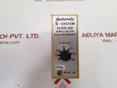 Electromatic sa 205 220 delay on operate 8 to 180 sec