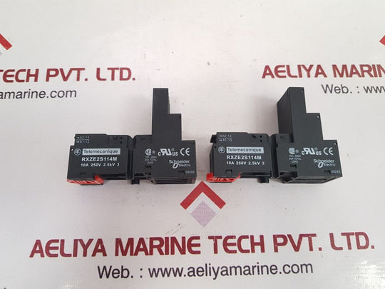 Set of 10x Telemecanique rxze2s114m relay socket base 