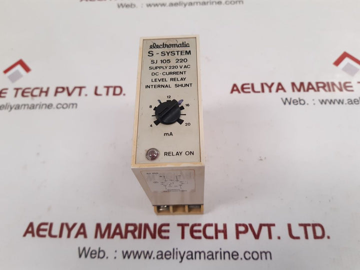 Electromatic Sj 105 220 Dc- Current Level Relay