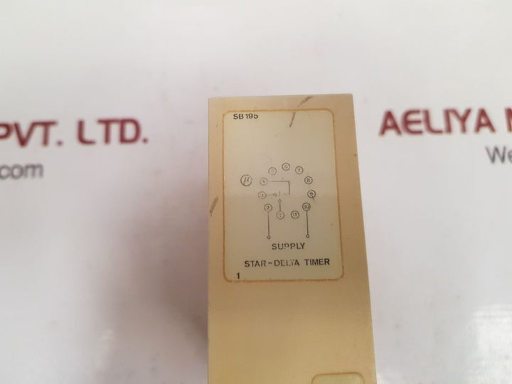 Electromatic sb 195 220 timer relay 0.8 to 18 sec.