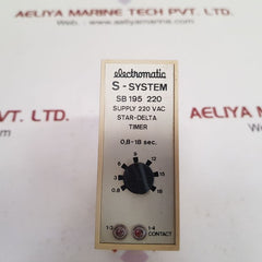 Electromatic sb 195 220 timer relay 0.8 to 18 sec.