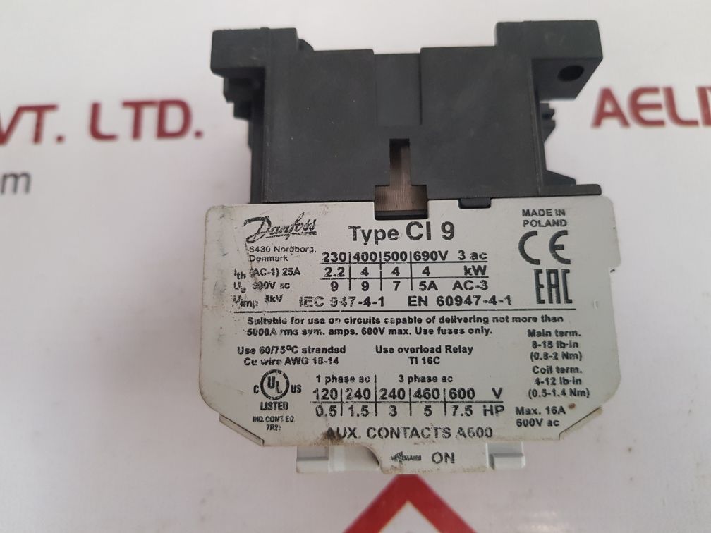 Danfoss cl9 contactors New