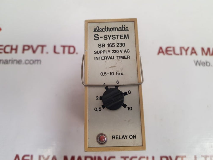 Electromatic sb 165 230 interval timer with base 