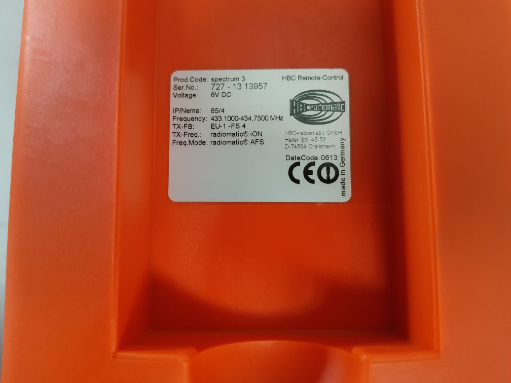 Hbc-radiomatic fse 727 radio receiver+spectrum 3 crane remote control set