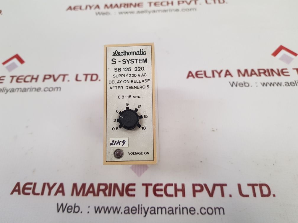 Electromatic Sb 125 220 S-system Delay On Release Used