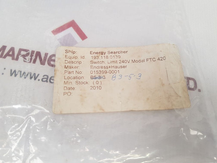 Endress + hauser nivotester ftc 420