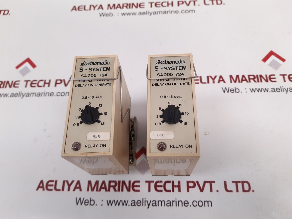 Electromatic sa 205 724 delay on operate with idec sr3p-05u relay base 