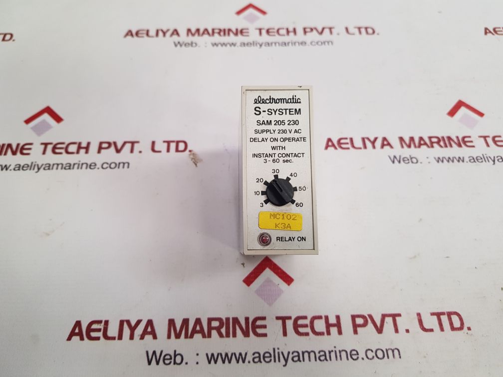 Electromatic sam 205 230 delay on operate 3-60 sec.