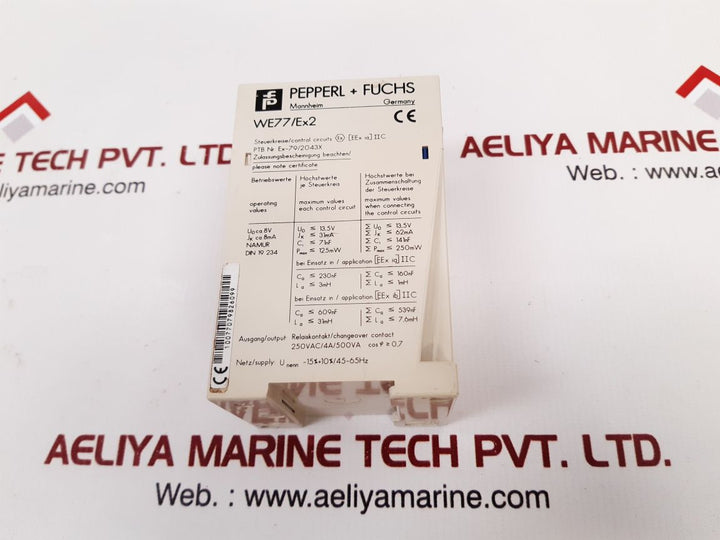 Pepperl + fuchs we77/ex2 isolated switch amplifier 