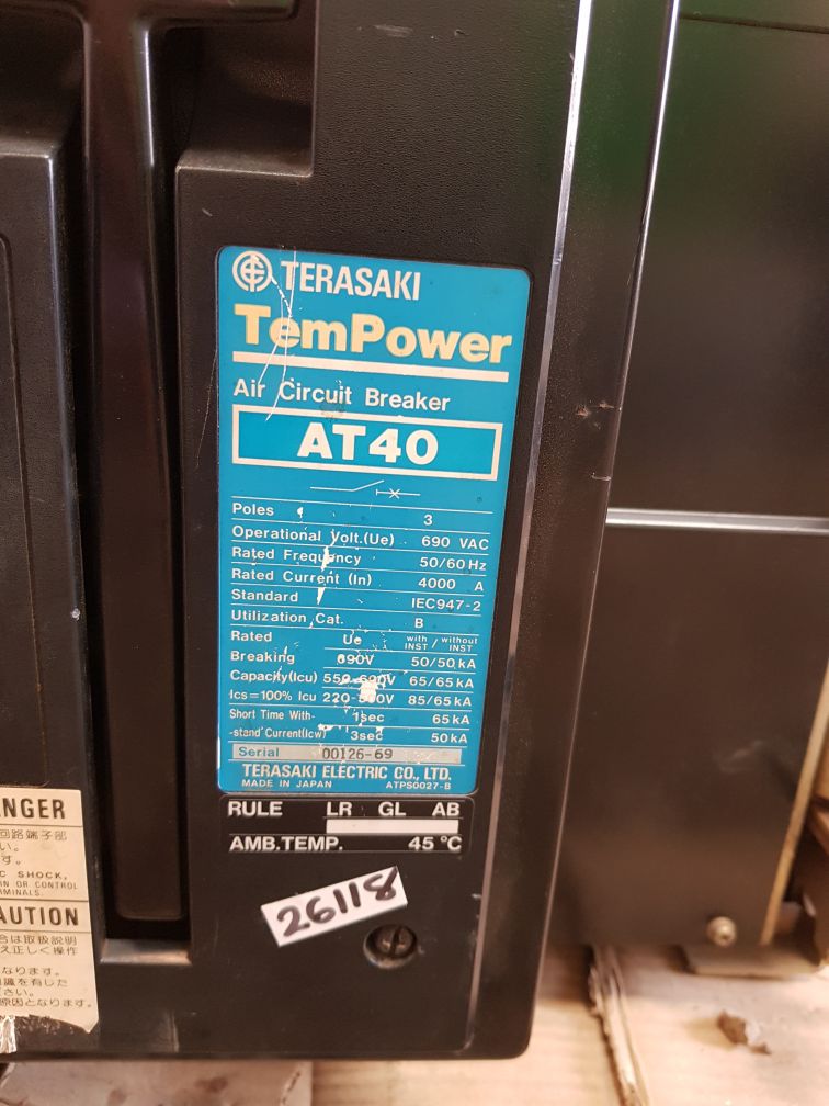 Terasaki at40 air circuit breaker