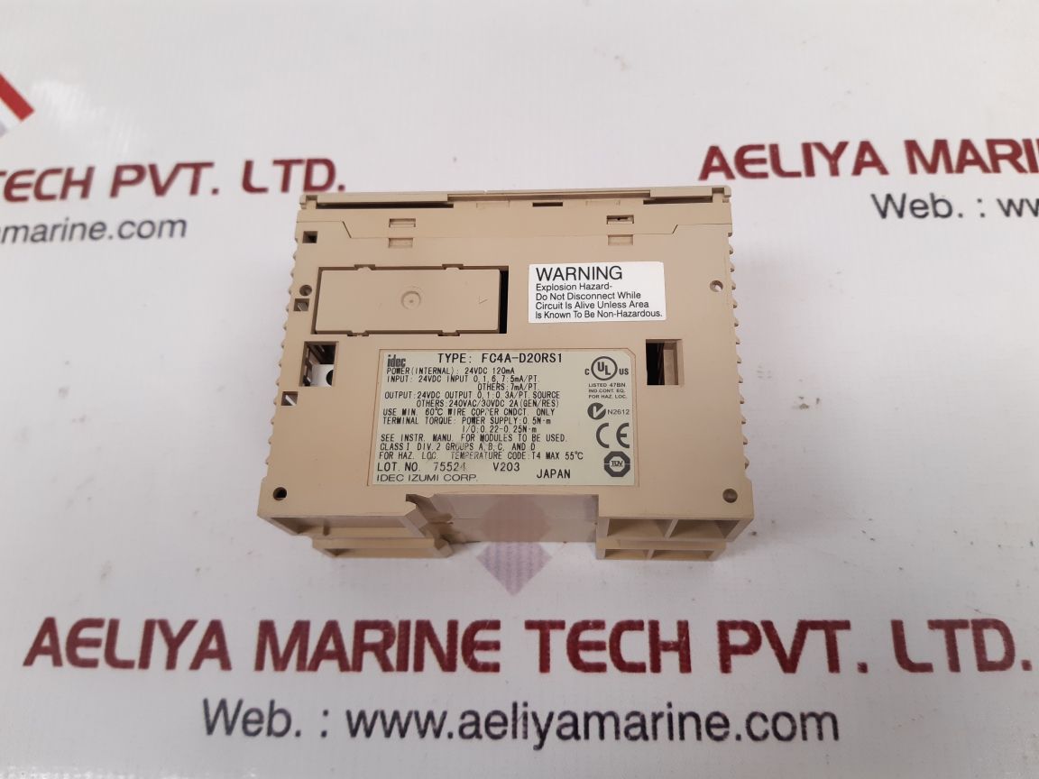 Idec fc4a-d20rs1 micro smart power module 
