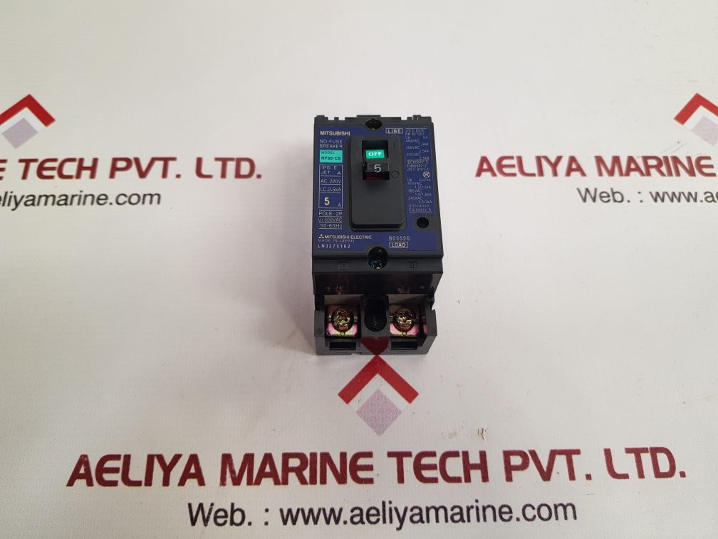 Mitsubishi nf30-cs no-fuse breaker 2 pole 5a