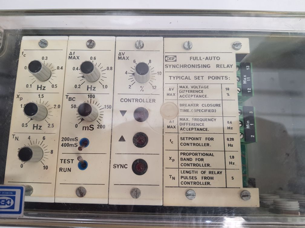 Deif full-auto synchronising relay Used One