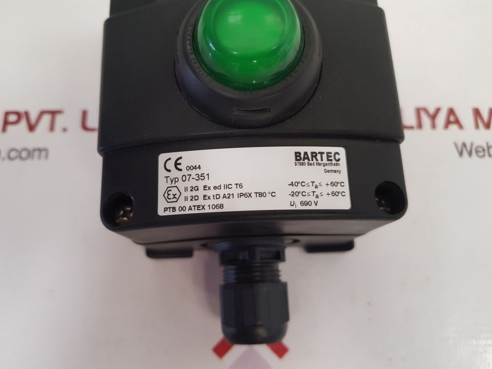 Bartec 07-351 emergency push button New