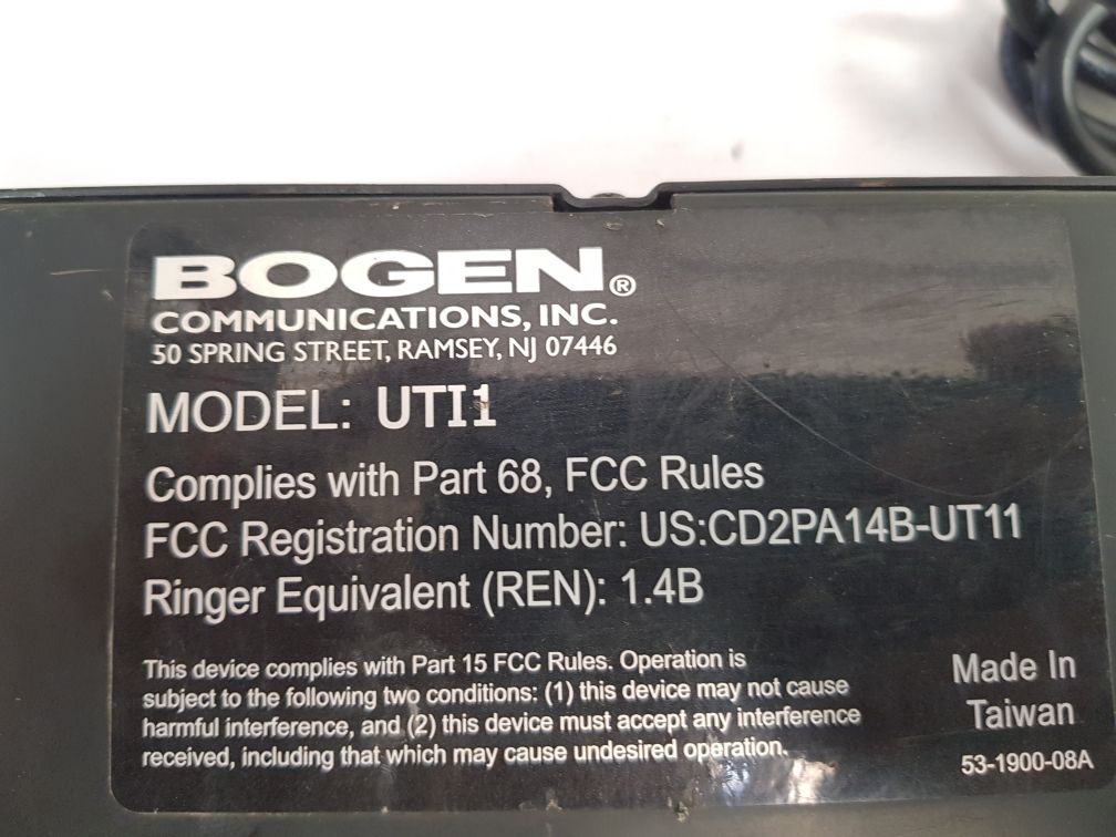 Bogen communications uti1 universal telephone paging interface