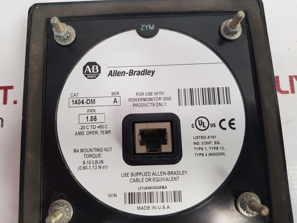 Allen-bradley 1404-dm powermonitor 3000 ser.a