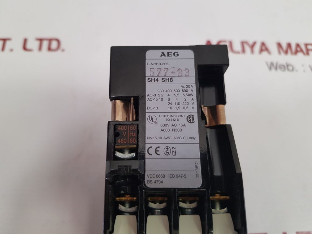 Aeg sh 8 44 e contactor