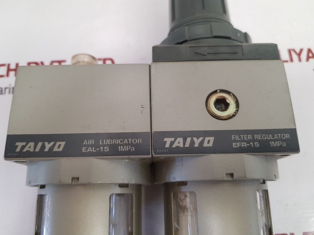 Taiyo efr-15 filter regulator with eal-15 air lubricator