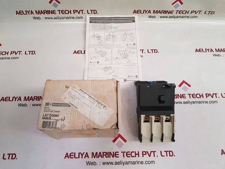 Telemecanique la7-d3064 thermal overload relay terminal block New
