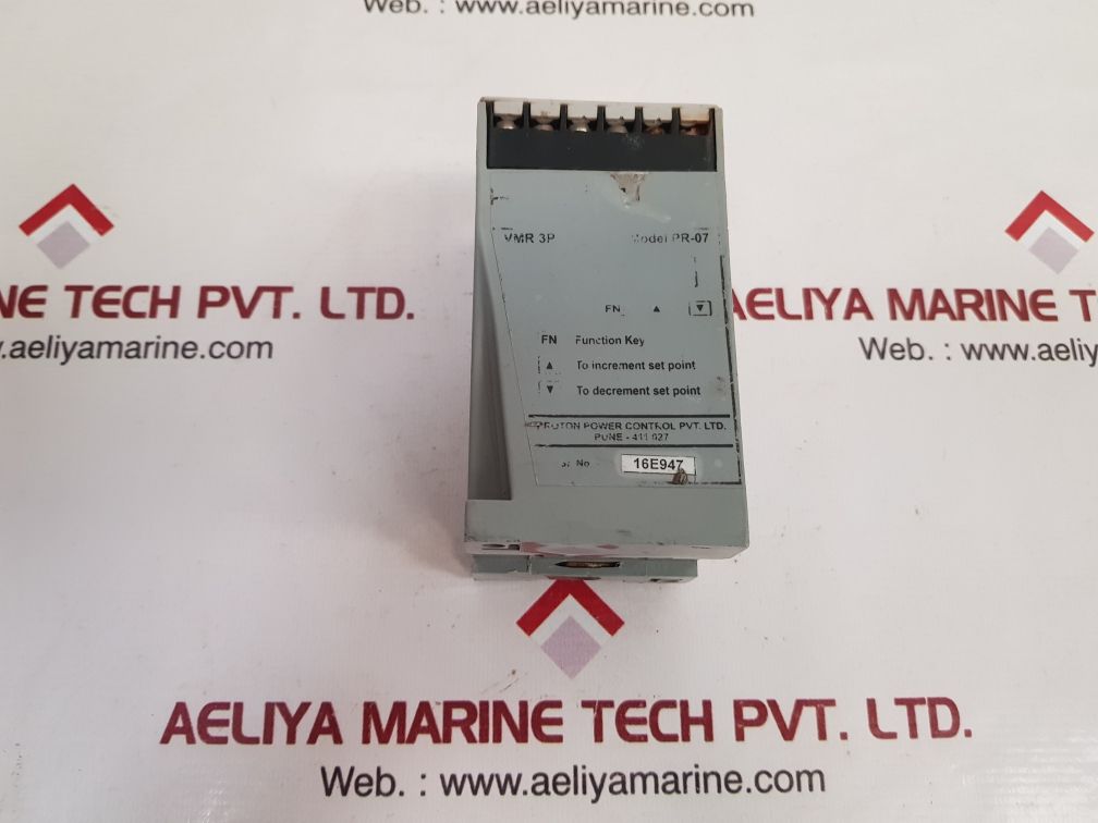Proton vmr 3p proton voltage monitoring relay pr-07 Used

