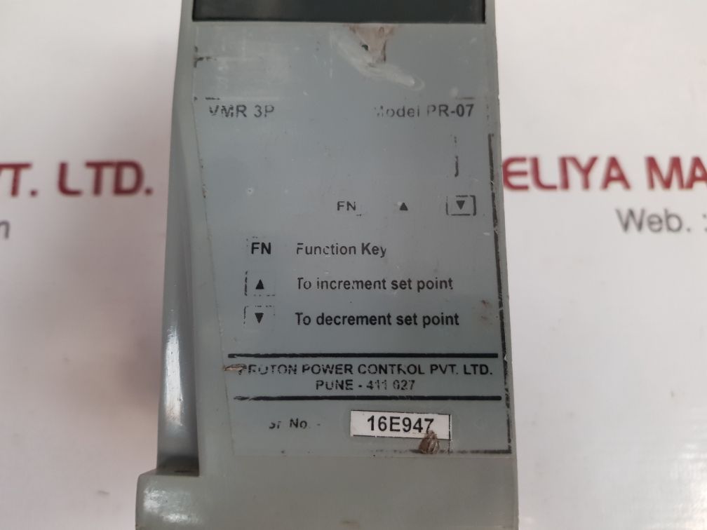 Proton vmr 3p proton voltage monitoring relay pr-07 Used
