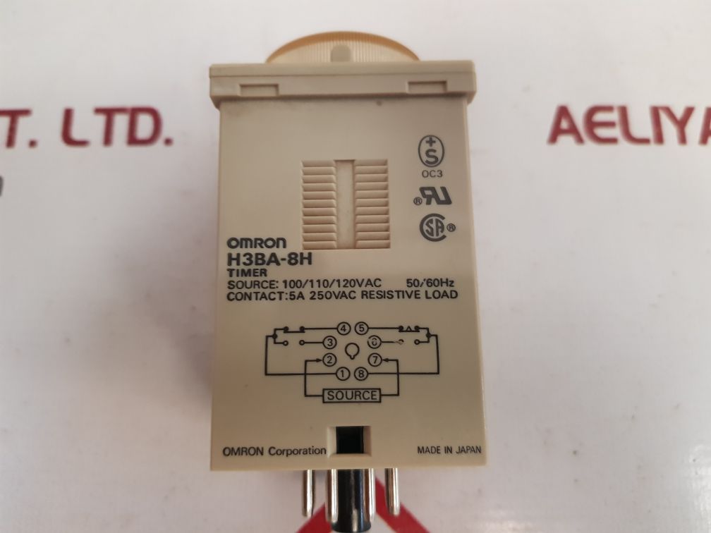 Omron h3ba-8h timer module 0.5s to 100h
